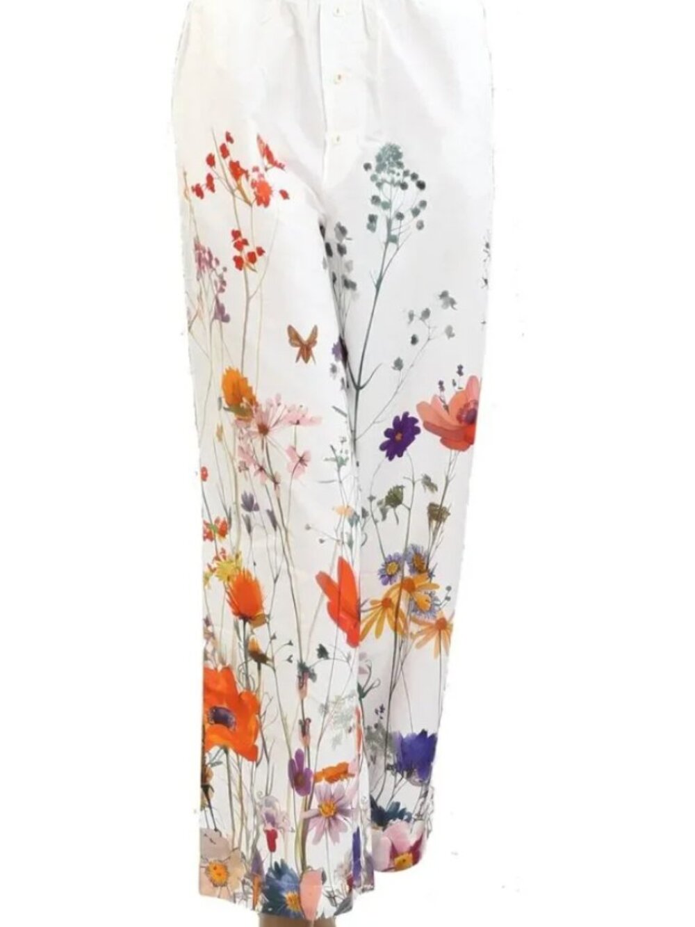 Anthropologie The Wren Boxer Trousers Pants Floral Printed Cotton